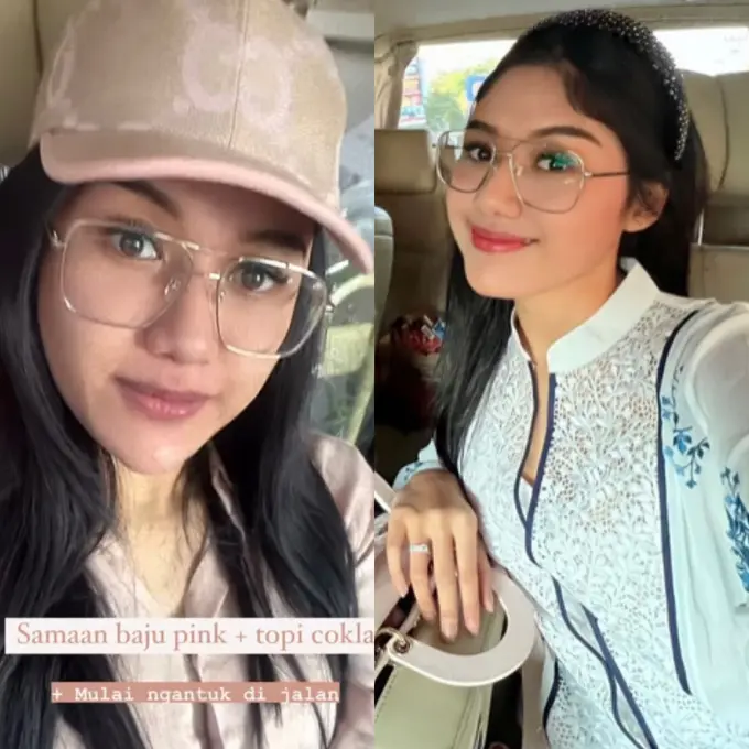 Penampilan Erina Gudono saat mudik