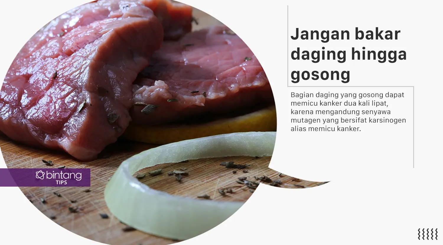 Trik memasak daging agar terhindar dari risiko kanker. (Foto: Adrian Putra, Digital Imaging: M. Iqbal Nurfajri/Bintang.com)