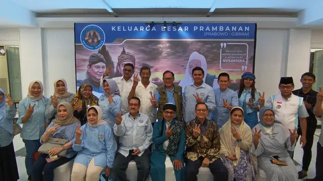Relawan Prambanan Dukung Prabowo-Gibran
