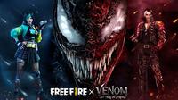 Garena Free Fire umumkan kolaborasi untuk hadirkan konten bertema Venom: Let There Be Carnage dalam game. (Ist.)