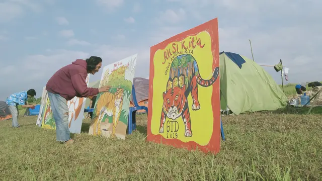 Aksi Mural Harimau Sumatra
