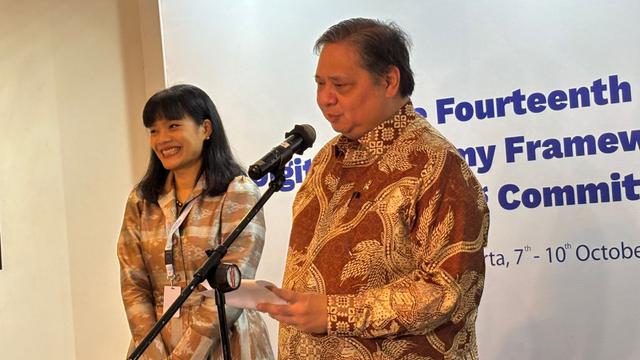 Konferensi pers Perundingan ASEAN DEFA putaran ke -14 di Jakarta, Selasa (7/10/2025). (Foto: Liputan6.com/Tira Santia)