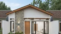Model Rumah Sederhana di Kampung yang Elegan. Gemini