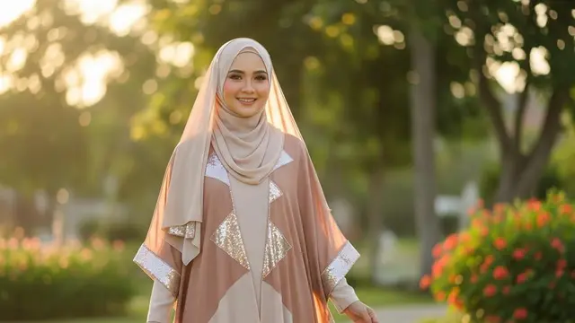Gamis Batik Payet Mewah Tapi Tetap Ringan