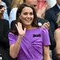 Kate Middleton hadiri final tunggal putra Wimbledon 2024. (dok. ANDREJ ISAKOVIC / AFP)