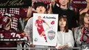 Artinya, tambahan tiga poin dari laga ini bisa memuluskan langkah tim asuhan Takayuki Yoshida untuk bisa merebut puncak klasemen dan mengincar gelar J1 League pertama mereka sepanjang sejarah. (AFP/Yuichi Yamazaki)