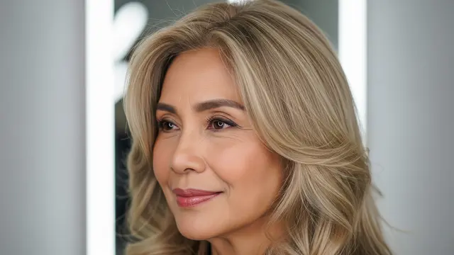 Warna Rambut Apa yang Cocok untuk Wanita Usia 60 Tahun Pirang Abu