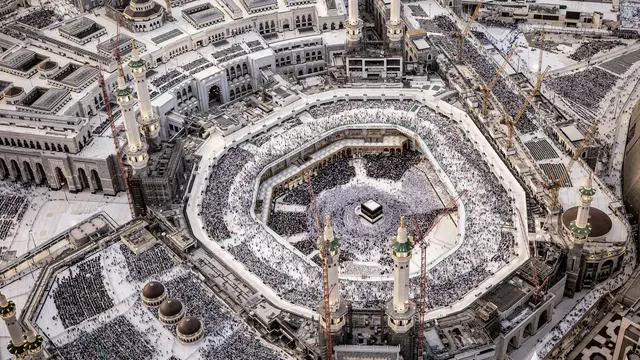 Foto Udara Suasana di Masjidil Haram