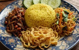 Resep Nasi Kuning Teri Kacang yang Pulen dan Gurih, Anti Gagal Dibuat di Rumah