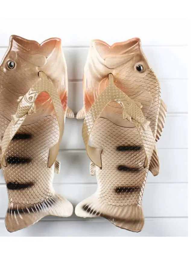 6 Sandal Bentuk Ikan Ini Unik Banget, Anti-mainstream