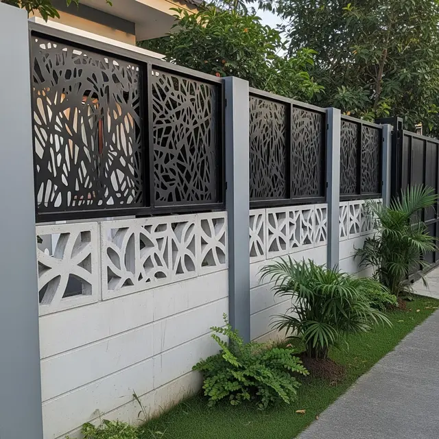 Model Pagar Roster Beton & Besi Minimalis 2025