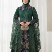Gamis Batik Brokat 2026 Sedang Populer (Foto: Gemini AI)