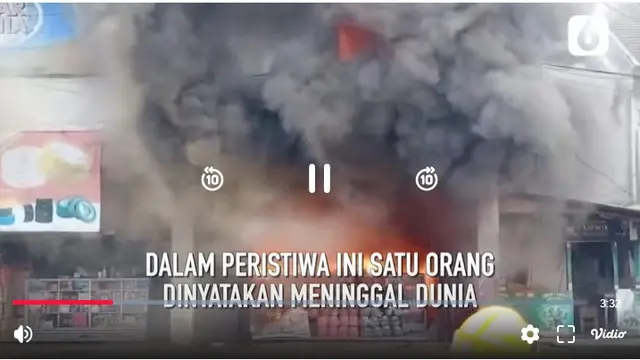 Kebakaran Pasar Caringin Bandung