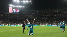 Pemain Irak, Aymen Hussein, merayakan gol yang dicetaknya ke gawang Bolivia dalam laga playoff antar-konfederasi Piala Dunia 2026 di Estadio BBVA, Guadalupe, Meksiko, Rabu (1/4/2026) siang WIB. Irak menjadi tim terakhir yang lolos ke Piala Dunia 2026 setelah menang 2-1 atas Bolivia. (AP Photo/Fernando Llano)
