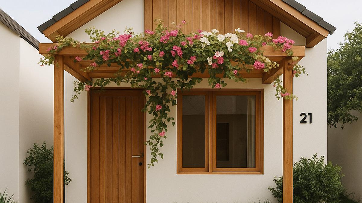 7 Inspirasi Fasad Rumah Tipe 21 dengan Aksen Kayu yang Estetik, Cocok untuk Hunian Tropis Modern
