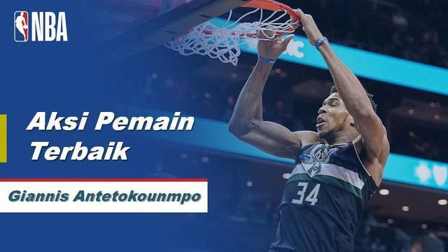 Berita Video Giannis Antetokounmpo Bawa Milwaukee Bucks Menang Atas Charlotte Hornets  93-85