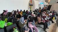Kementerian Ketenagakerjaan kembali berhasil menggagalkan 63 Pekerja Migran Indonesia (PMI) yang akan ditempatkan secara nonprosedural ke Arab Saudi, setelah melakukan inspeksi mendadak di Bandara Internasional Soekarno-Hatta, Tangerang, Banten, Kamis (15/12/2022).