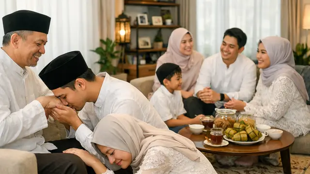 Cara Membuat Tradisi Lebaran Baru untuk Keluarga Muda (Foto: ChatGPT)