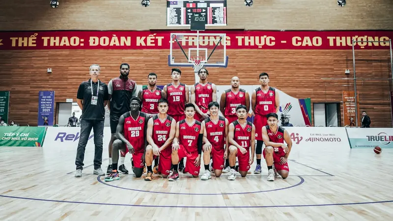 Timnas basket putra Indonesia di SEA Games 2021