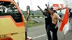 Demo puluhan mahasiswa di Serang, Banten, Jawa Barat, atas dugaan manipulasi hasil reses anggota DPRD setempat, berakhir ricuh. 