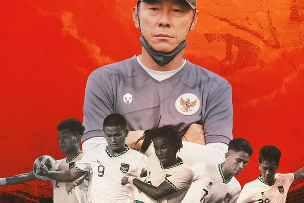 Timnas Indonesia - Ilustrasi Shin Tae-yong dan Timnas Indonesia U-19