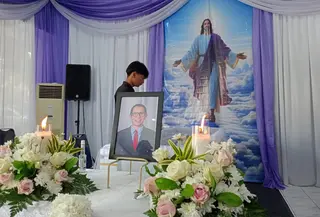 John Tobing Disemayamkan di Rumah Duka Arimatea RS Bethesda (Foto: Kukuh/Liputan6.com)