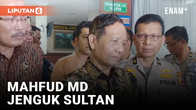 Mahfud MD Jenguk Sultan Rifa'at Korban Kabel Fiber Optik