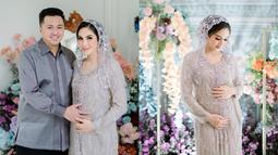 Tidak umumkan secara gamblang soal kehamilannya, Syahra Larez pertama kali unggah foto pamer baby bump pada 23 Desember 2022, dua hari sebelum acara pengajian 4 bulanannya digelar. Segera jadi ibu, ucapan selamat pun ramai dibubuhkan warganet di kolom komentar unggahan Syahra Larez. (Liputan6.com/IG/@syahralarez_new)
