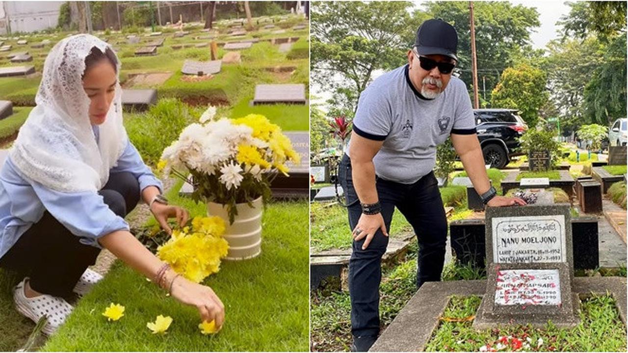 Potret 6 Artis Ziarah Kubur di Momen Ramadhan, Indro Nyekar Makam Personel Warkop