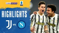 Berita video highlights laga tunda pekan ketiga Liga Italia 2020/2021 antara Juventus melawan Napoli yang berakhir dengan skor 2-1, di mana Cristiano Ronaldo dan Paulo Dybala mencetak gol kemenangan, Kamis (8/4/2021) dinihari WIB.