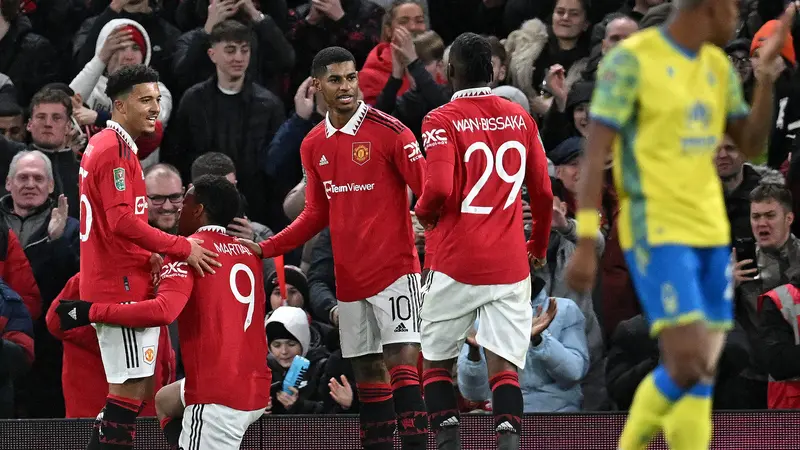 Foto: Aksi 30 Menit Rashford Bawa MU Tumbangkan Nottingham, Setan Merah Melaju ke Babak Final Carabao Cup 2022/2023