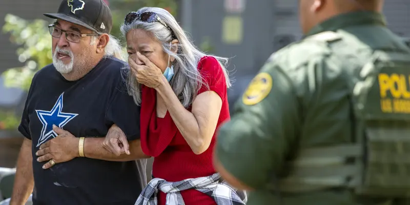 FOTO: Penembakan Sekolah Dasar di Texas, 14 Murid dan 1 Guru Tewas