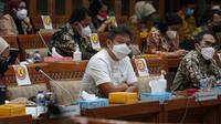 Menteri Kesehatan RI Budi Gunadi Sadikin menghadiri Rapat Kerja bersama anggota DPR RI dari Komisi IX di Gedung DPR RI, Senayan, Jakarta pada Rabu, 25 Agustus 2021. (Dok Kementerian Kesehatan RI)