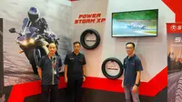 Peluncuran ban Swallow Power Storm XP di IMOS 2025. (Liputan6.com/Septian Pamungkas)