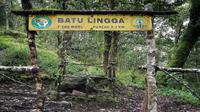 Penampakan transit camp Batu Lingga Gunung Ciremai jalur pendakian Cibunar Linggarjati. Foto (Tim Admin - BTNGC)