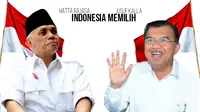 Hatta Rajasa dan Jusuf Kalla (Liputan6.com/Andri Wiranuari)