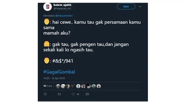 Drama Netizen Soal 'Gagal Gombal'
