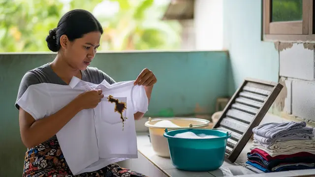 Cara Menghilangkan Noda Minyak di Baju