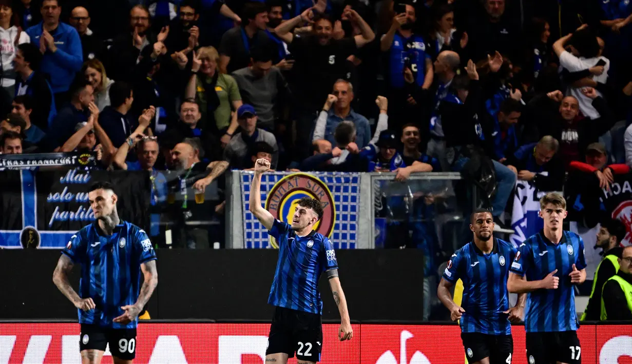 Bermain di hadapan pendukungnya sendiri, Atalanta berhasil membungkam Marseille dengan skor 3-0.  (Marco BERTORELLO/AFP)
