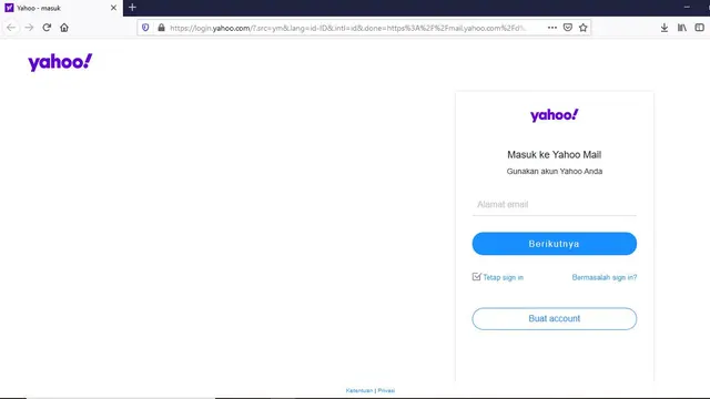 Lupa Kata Sandi Email Yahoo