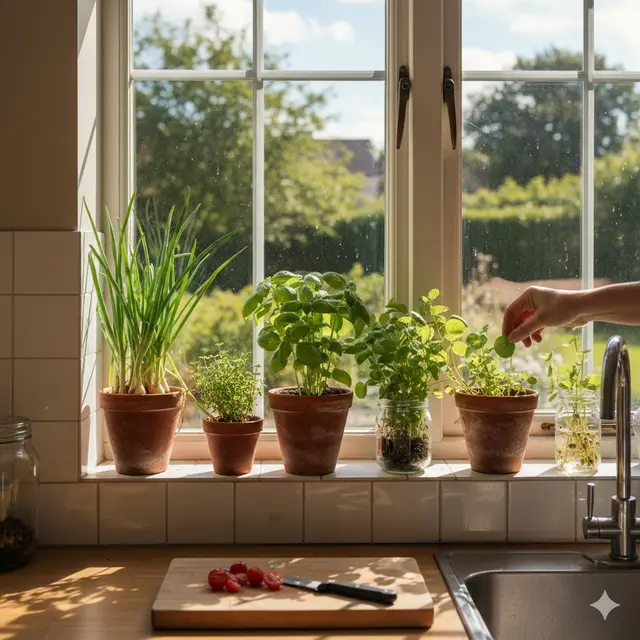 Kebun sayur dekat dapur (Foto: Gemmini AI)