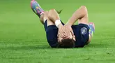 Laju tak terkalahkan PSG di Ligue 1 harus terhenti. Klub ibu kota Prancis itu menelan kekalahan pahit 1-3 dari Nice. ini menjadi kekalahan pertama di liga musim ini. (AFP/Franck Fife)