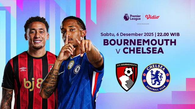 Saksikan Bournemoth vs Chelsea eksklusif di Vidio. (dok. vidio.com)