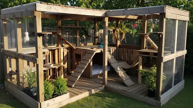 Cara Membuat Kandang Kucing Outdoor dari Kayu Bekas/Gemini AI