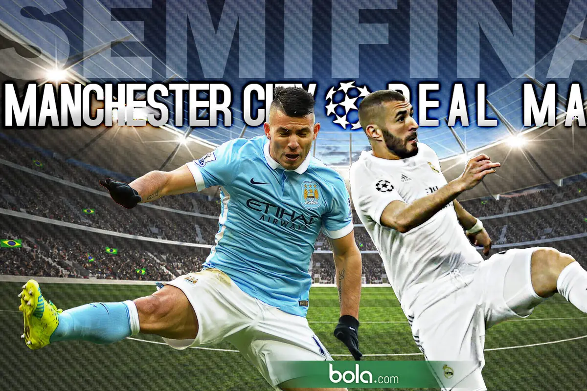 Semifinal Liga Champions Manchester City vs Real Madrid (Bola.com/Samsul Hadi)