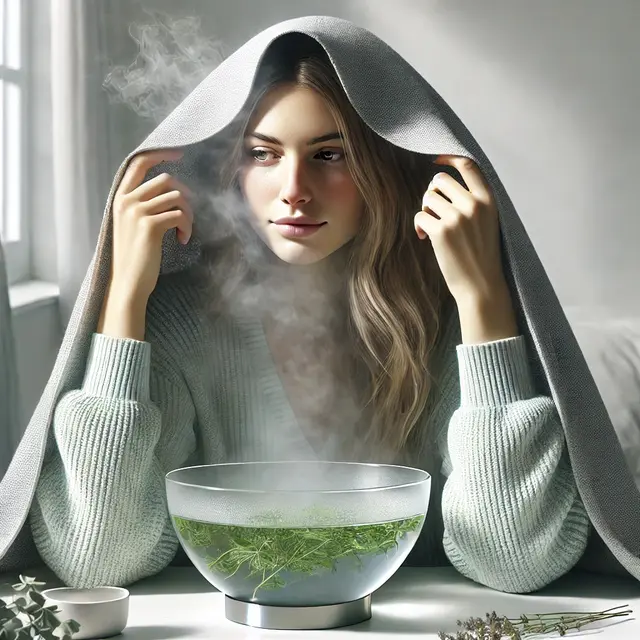 1. Menghirup Uap Hangat