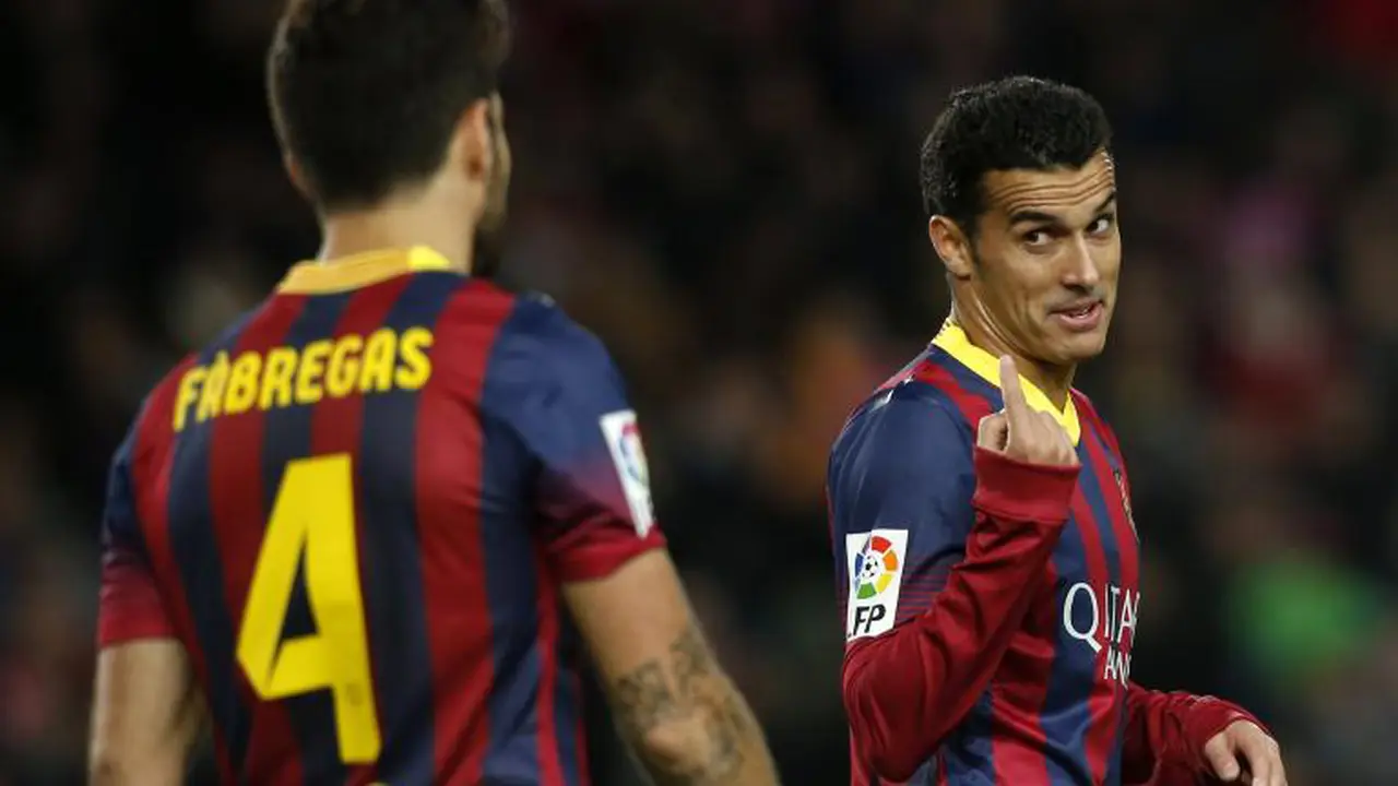 Pedro Rodriguez dan Cesc Fabregas