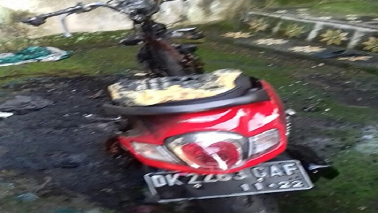 Depresi, Eks Pecandu Narkoba Bakar Sepeda Motor yang Baru Dibeli