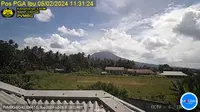 Gunung Ibu kembali erupsi pada Senin (5/2/2024) pukul 11.29 WIT. (Liputan6.com/ Dok PVMBG)