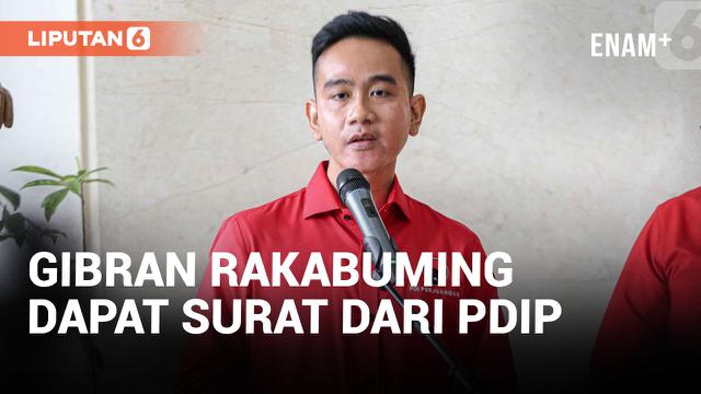 PDIP Surati Gibran Rakabuming